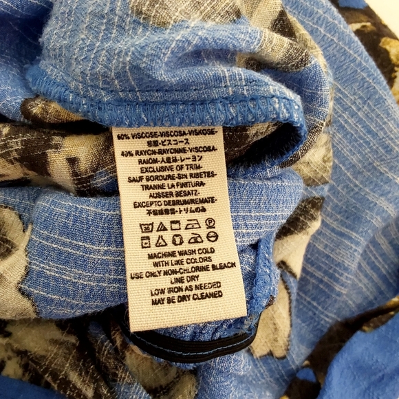 Free People All the right ruffles blue floral romper - Picture 7 of 10